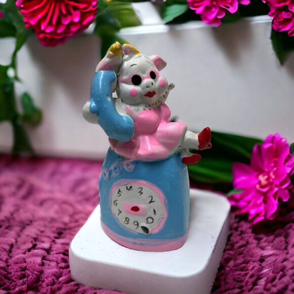 Phonemate Piggy Faux Timer, Bell with Box - Picture 2 of 10